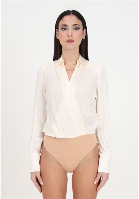Women's butter body shirt crossed in georgette ELISABETTA FRANCHI | CBT0241E2193